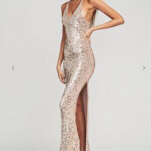 Retrofête MARIE SEQUIN CROCHET DRESS Size S